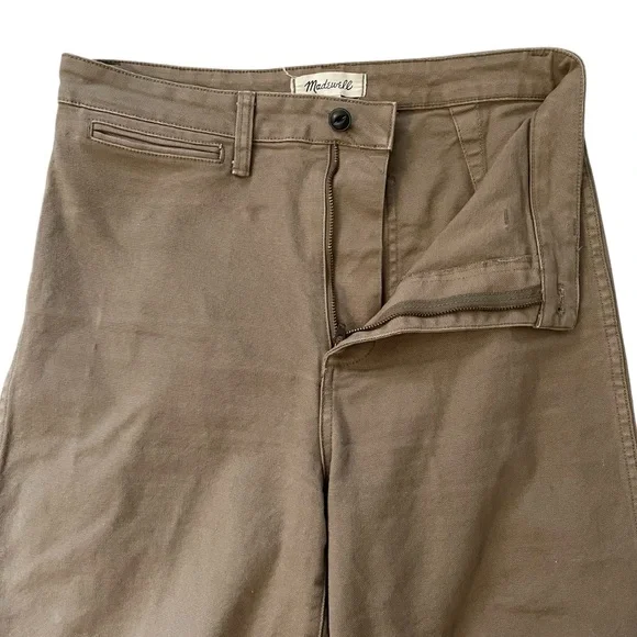 Madewell Women’s Wide Leg Emmett Ankle Length Cropped Jeans, Dark Tan Size 29 - Picture 5 of 11